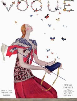 Vogue Cover Illustration Of A Woman Releasing