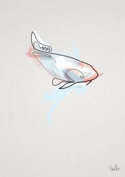 Oneline Fish Koi