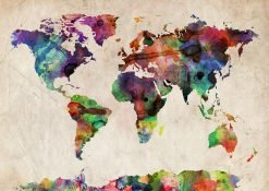 World Map Watercolor